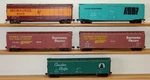Scale Athearn (3) Roundhouse (2) 50' Plug Door Cars Milw Pc Cp Sp (L7). Fixed Price $19.95.