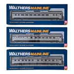 (3) Walthers Ho Canadian Pacific #30004 Couch, #30154 Diner, #30104 Sleeper. Fixed Price $89.95.