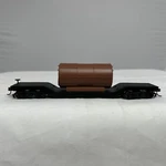Ho Flat Car With Boiler Silver Series Bachmann 18346. Fixed Price $25.00.