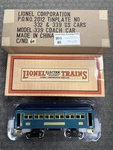 + Lionel Mth Standard Tinplate Jersey Central Blue 339 Coach Car 11-40060. Fixed Price $325.00.