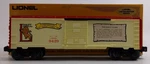 Lionel 6-9429 Gauge Joshua Cowen Early Years Boxcar Ln/box. Fixed Price $13.74.