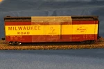 Rivarossi 50FT Plug Door Boxcar W/roofwalk-milwaukee #2102 Ho Scale HR6466B. Fixed Price $25.00.