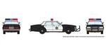 Rapido Ho Scale Chevrolet Impala Police Sedan 800010. Fixed Price $20.99.
