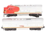 Lionel 2243 Vintage Santa Fe F-3 Ab Diesel Set. Fixed Price $166.37.