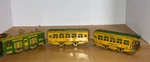 Hoge "o" Gauge #881 Tom Thumb Electric Engine, Pullman & Observation Car. Fixed Price $195.00.
