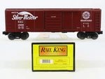 O27 3-RAIL Mth Railking 30-7449 Sal Silver Meteor 40' Round-roof Box Car #19268. Fixed Price $34.95.