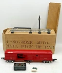 Gilbert American Flyer 3/16" Gauge 492R Auto Mail Pick Up Car In Ob W/periphs. Fixed Price $292.49.