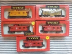 Vtg Tyco Caboose Ho Scale Lot Of 5 Red Box 1960'S Union Pacific Rio Grande. Fixed Price $49.95.