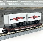 Atlas Scale 3741 Conrail Piggyback Flat Car With Sealand Trailers 700829. Fixed Price $17.99.