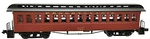 Roundhouse 88101 50' Overland Prr Pass Coach #744 Rapido Cplrs+metal Whls Nib. Fixed Price $49.95.