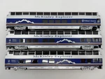Ho Lot Of 3 Bachmann Mckinley Explorer Full Dome Passenger Cars (no Lights). Fixed Price $75.00.