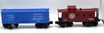 Lionel Lines 9341 Caboose & 3357 Box Gauge Set Of 2 Model Train Cars. Fixed Price $14.95.
