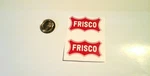 Lionel Frisco Box Car 2 Piece Freight/tender Red W/white Ltr Water Decal Look!. Fixed Price $6.00.