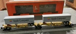 Lionel Custom Ttux Spine Car Set With Apple Trailers #6-26908 New Box. Fixed Price $126.00.
