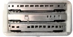 Con-cor 041000 Undecorated 85' Heavyweight Sleeper 3-CAR Passenger Set. Fixed Price $68.95.