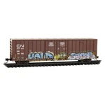 Micro Trains Scale 60' Rib Side High-cube Boxcar Canadian National #794962. Fixed Price $48.10.
