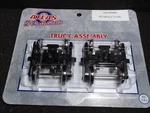 O-scale Atlas #7068 2 Rail Caboose Trucks Roller Bearing Assembly. Fixed Price $30.99.