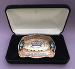 Gem 2017 Abra Buckskin English Discipline Rail World Champion Trophy Belt Buckle. Fixed Price $129.00.