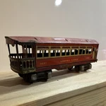 Lionel 1691 Gauge Tin Passenger Car Lines Red. Fixed Price $25.00.