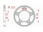 32072 - Standard Steel Crown 10613 525 Compatible With Honda Cb 650 F Ab. Fixed Price $79.91.