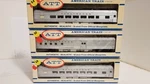 Ho Tri-ang 3-PIECE Cb&q Att Burlington Passenger Car Set. Fixed Price $90.00.