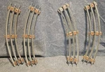 Lionel 8203 2105 Black Diamond Express Train Set Curved Track 4 Pieces. Fixed Price $29.00.