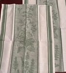 Set Of Williams Sonoma Botanical Jacquard Kitchen Towels Linen Cotton 20X30. Fixed Price $34.99.