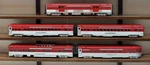 Scale 3 Rail Mth 20-6512 Island Golden Rocket 70 Passenger Car Set Ln. Fixed Price $599.95.