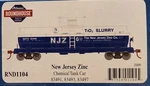 Athearn Roundhouse Scale Chemical Tank Car New Jersey Zinc RND1104. Fixed Price $124.99.