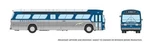 Rapido 753118 Ho New Look Bus Deluxe Blue/silver #9601 Lighted. Fixed Price $71.99.
