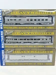 Walthers Ho Union Pacific Heavyweight Passenger Car Set Of 3-NEAR Mint W/boxs. Fixed Price $149.99.