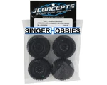 Jconcepts 4023-3294 Tusk 1.0" Tires Hazard Wheel (black) (4) (green) 7MM Hex Hh. Fixed Price $21.49.