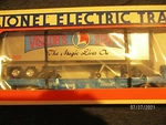 Lionel 19948 Visitors Center Flatcar With Trailer Nib. Fixed Price $18.99.