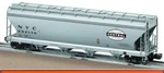 Lionel #6-17181 Nyc New York Central Acf 4-BAY Aluminum Covered Hopper Mt/box. Fixed Price $89.95.