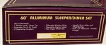Mth 20-6122 Santa Fe El Capitan Aluminum Sleeper/diner Car Set Nib. Fixed Price $169.95.