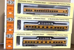 Con-cor Lot Of 3, 72' Rio Grande Passenger Cars, Coach #2, Two Dome. Fixed Price $55.99.