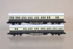 Dapol Gauge 2 X Gwr Chocolate Cream Suburban Brake Coach 6736 & 6738 Om. Fixed Price $50.11.