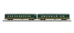 Railking By Mth O Scale Kcs 2-CAR 60'STREAMLINED Sleeper/dinner Passenger Set. Fixed Price $249.99.