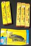 Vintage Nos Atlas Ho Scale 6-SECTIONS 5"&9" 3/4 Tracks + Lh R1 Switch. Fixed Price $47.49.