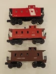 Lionel Trains O-gauge Caboose Car Lot Of 6357, 9173, 6017. Fixed Price $17.95.