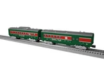 Lionel 2427980 Sleigh Bell Streamlined Passenger Car Train Gauge 2-PACK Set. Fixed Price $224.99.
