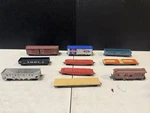 Bachmann/lionel/athearn/tyco/life-like Ho Scale Train Cars (X10) Lot (used). Fixed Price $99.95.