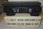 Marx "o" Gauge #05539, Erie Container Car.road #51170,MINT/BOXED. Fixed Price $129.95.