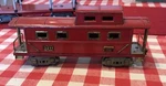 American Flyer Prewar Gauge, 3211 Caboose, Red Frame, Good Condition. Fixed Price $50.00.