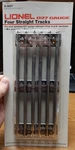 Lionel 6-5017 4 Four Straight Track Out Of Sealed Case Nip O27 Scale Lqqk. Fixed Price $15.00.