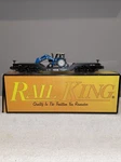 Mth Rail King Construction Flat W / Ertl Tractor 30-7611 Gauge. Fixed Price $25.00.