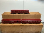 Gilbert American Flyer S Gauge Red 652,653,654 Pullman In Good Condition. Fixed Price $175.00.