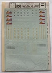 Microscale Ho Decal-santa Fe/atsf Scout Passenger Cars #87-127 (RH-127). Fixed Price $6.50.