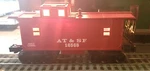 Lionel 6-16568 (atsf) Lighted Red Caboose C-8 No Box. Fixed Price $12.00.