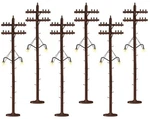 Lionel Scale Telephone/utility Poles W/lights Kit 7-1/2IN 19.1CM 6-37995. Fixed Price $66.98.